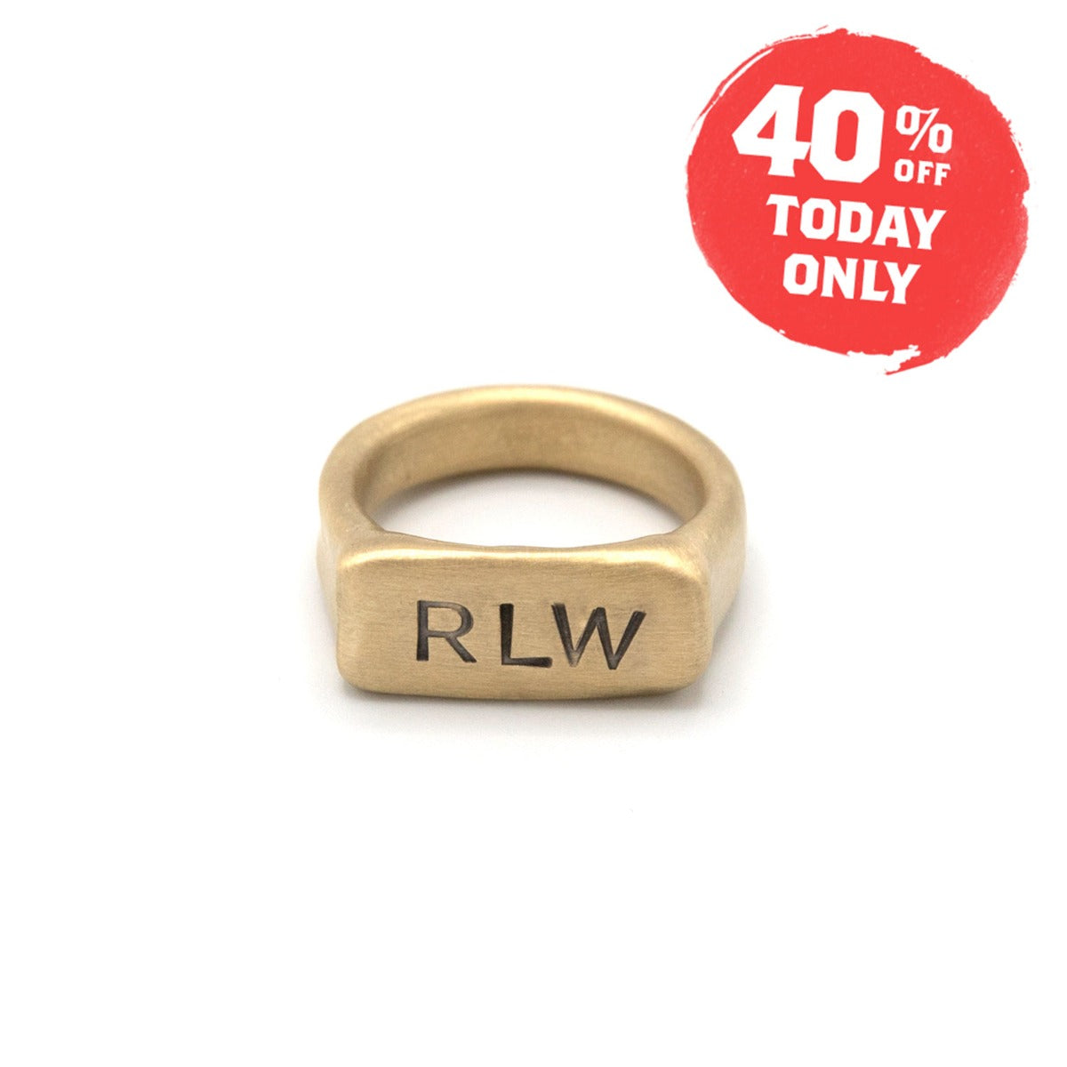 MAKE YOUR MARK (14K GOLD) SIGNET RING