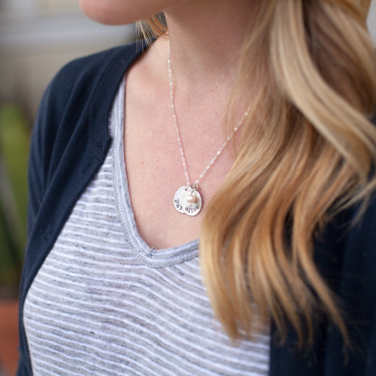 petite {sterling silver} mother's necklace