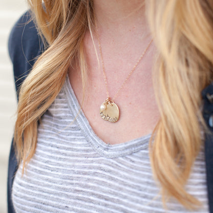 petite {10k gold} mother's necklace