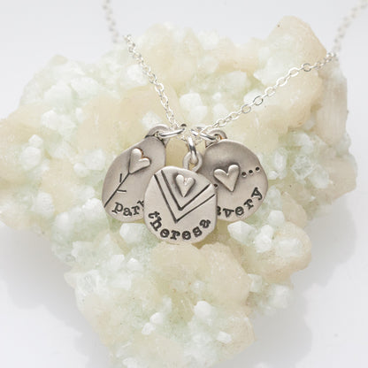 Jumble of Love Necklace {Sterling Silver}