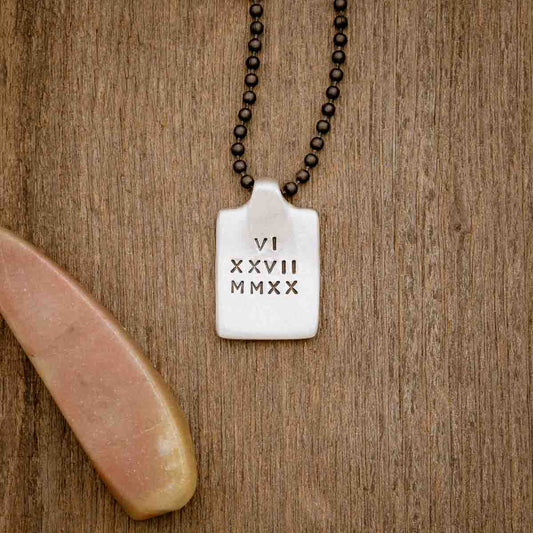 Dog Tag Necklace [Sterling Silver]