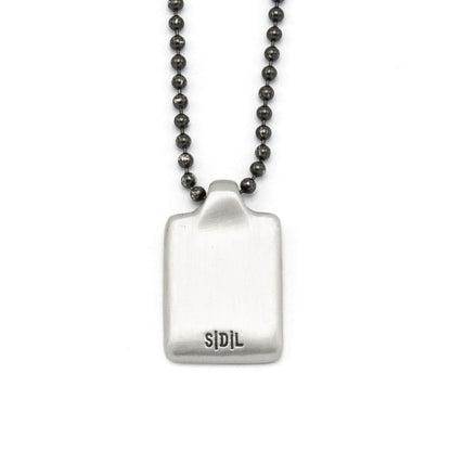 Dog Tag Necklace [Sterling Silver]