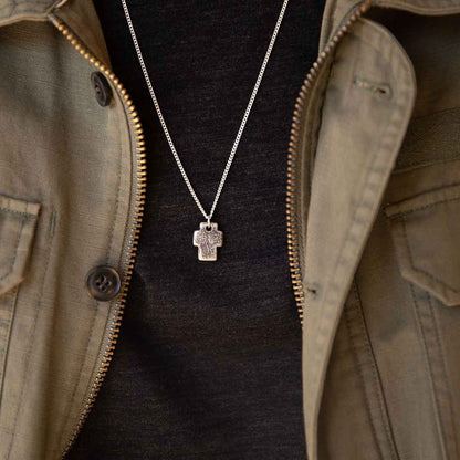 Endure Cross Necklace [Sterling Silver]