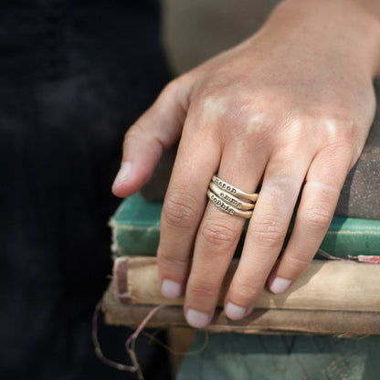 Gold Stacking Rings {Gold Plated}