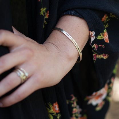 Thin Gold Cuff {Gold Plated}