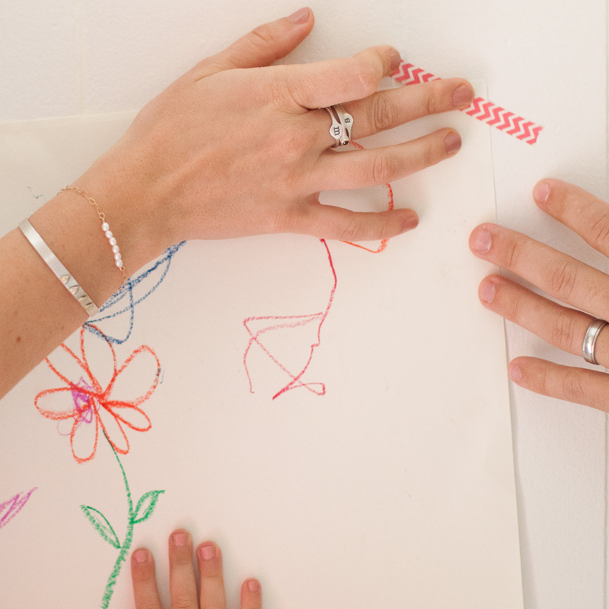 Initial Stacking Ring {Sterling Silver}