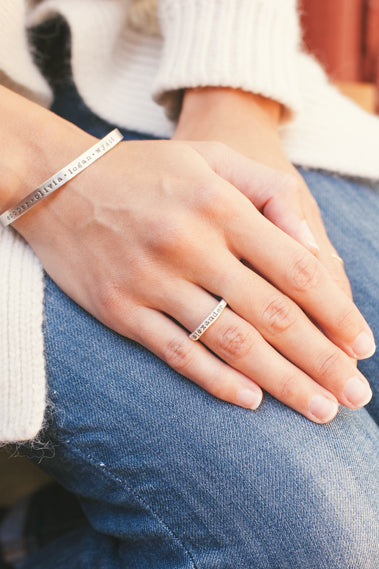 Thin Sterling Cuff {Sterling Silver}