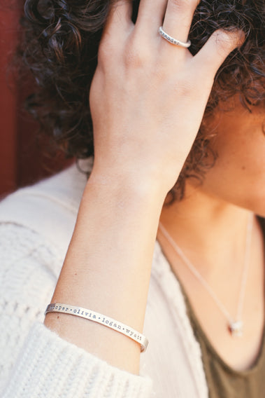 Thin Sterling Cuff {Sterling Silver}