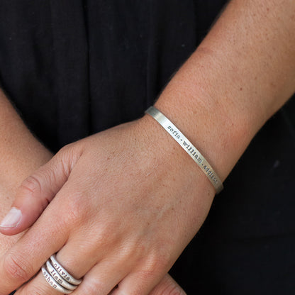 Thin Sterling Cuff {Sterling Silver}