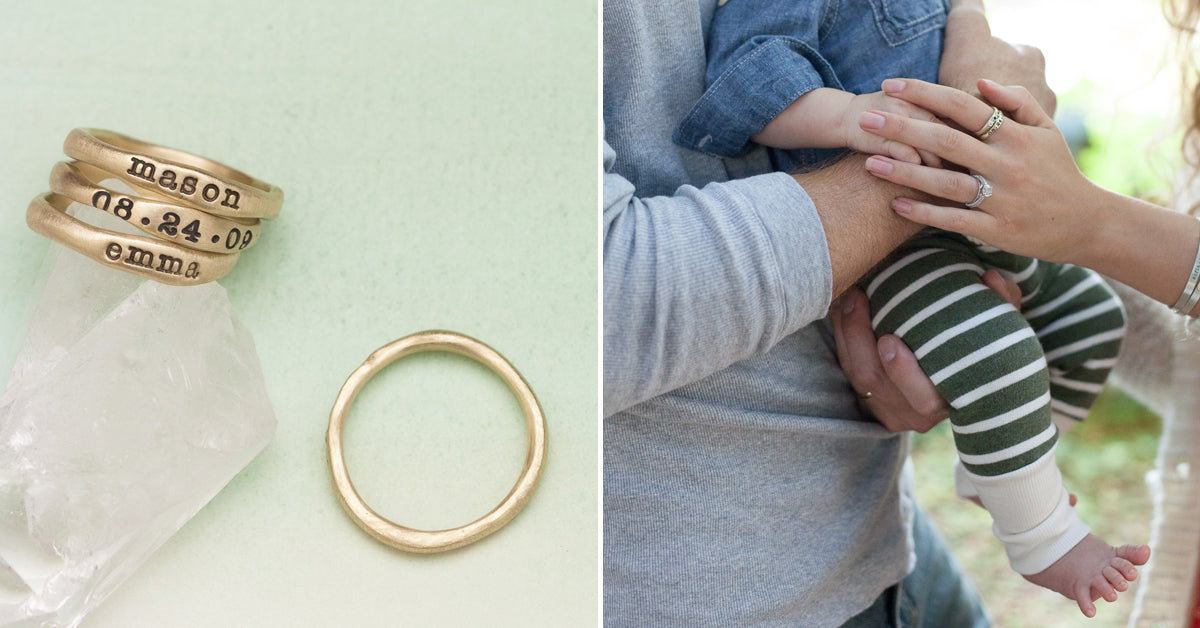 Gold Stacking Rings {10K Gold}