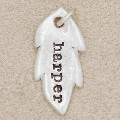 Feather Tag {Sterling Silver}