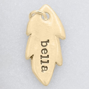 Feather Tag {14k Gold}