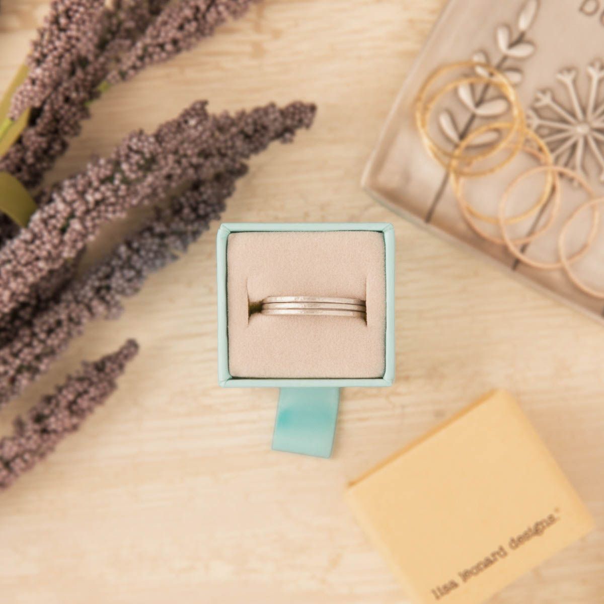 Featherweight stacking rings with 3 stackable ring handcrafted in sterling silver in original packaging