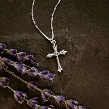 sterling silver Firstfruits Cross Necklace