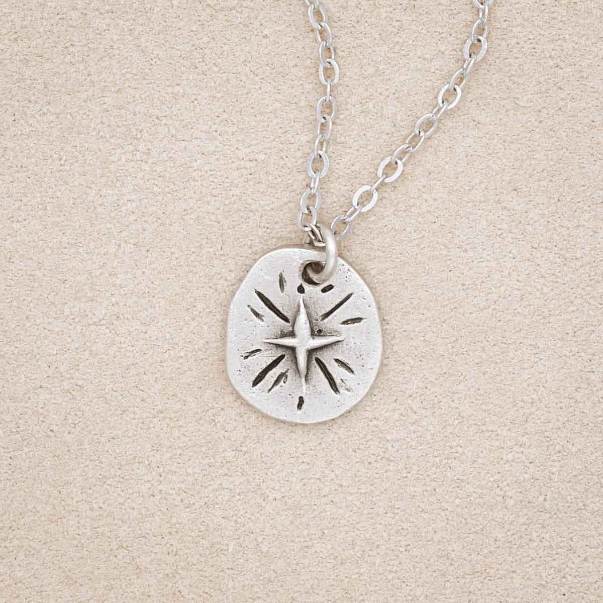 Follow the Star Necklace, handcrafted in pewter