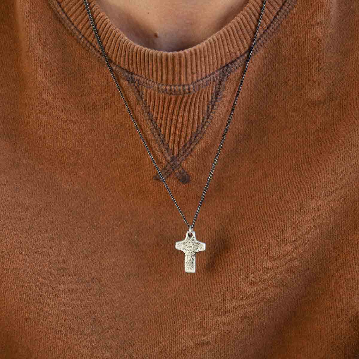 Found Cross Necklace [Sterling Silver]