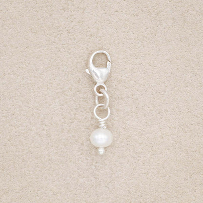 Freshwater Pearl Bracelet Charm {Sterling Silver}