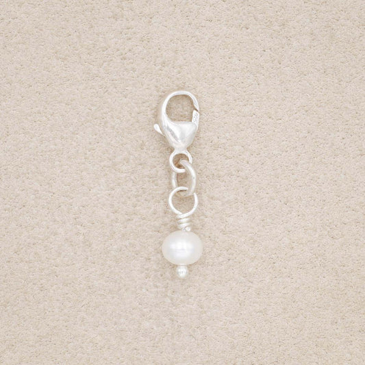 Freshwater Pearl Bracelet Charm {Sterling Silver}