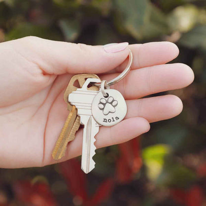 Furry Footprint keychain