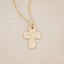 Grace for today cross necklace handcrafted in 14k yellow gold with a cross charm strung on choice of chain