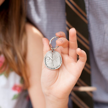 Family Tree Keychain {Pewter}