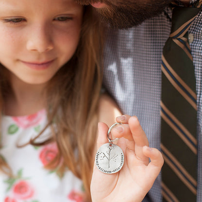 Family Tree Keychain {Pewter}