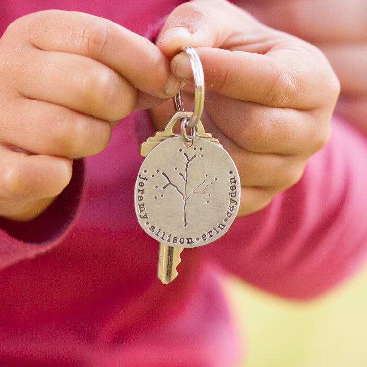 Family Tree Keychain {Pewter}