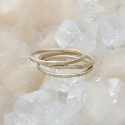 skinny stacking ring {10k gold}