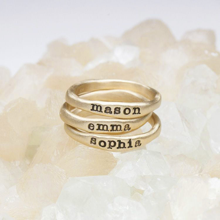 Gold Stacking Rings {Gold Plated}