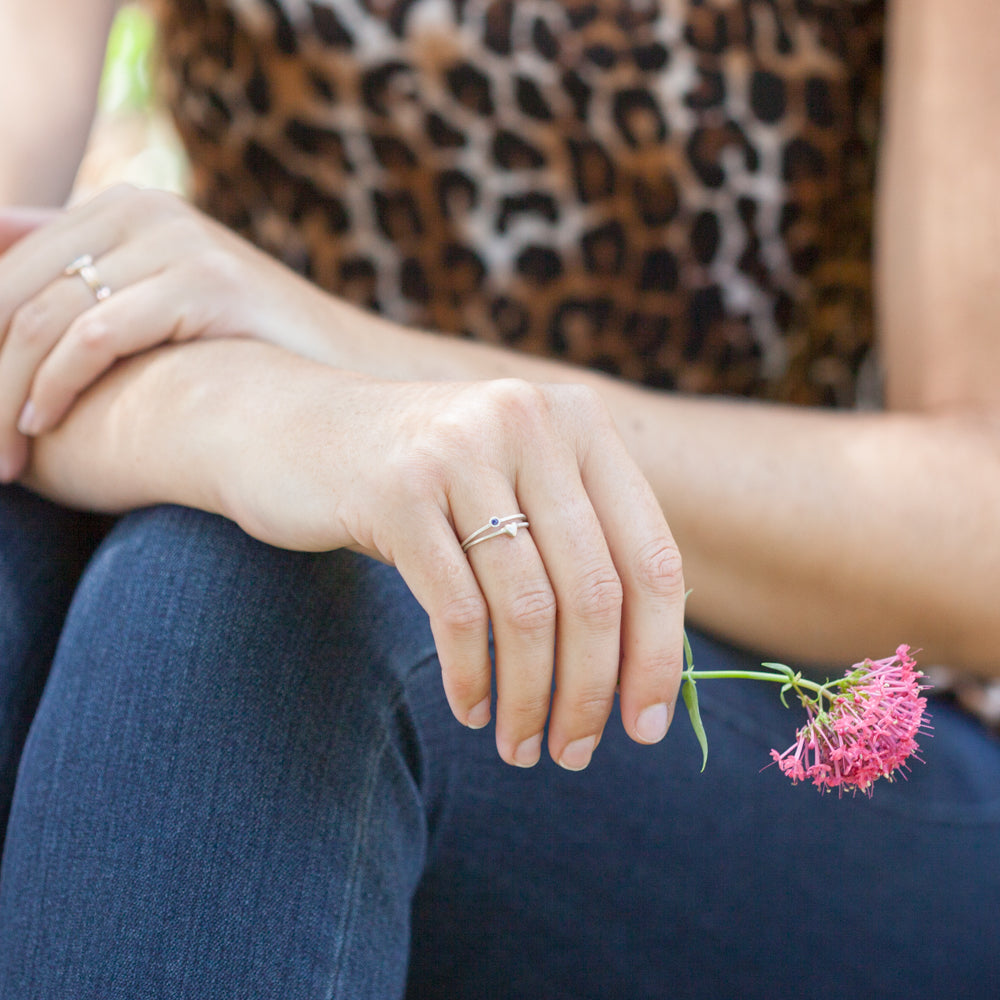 Love & Loss Ring Pair {Sterling Silver}