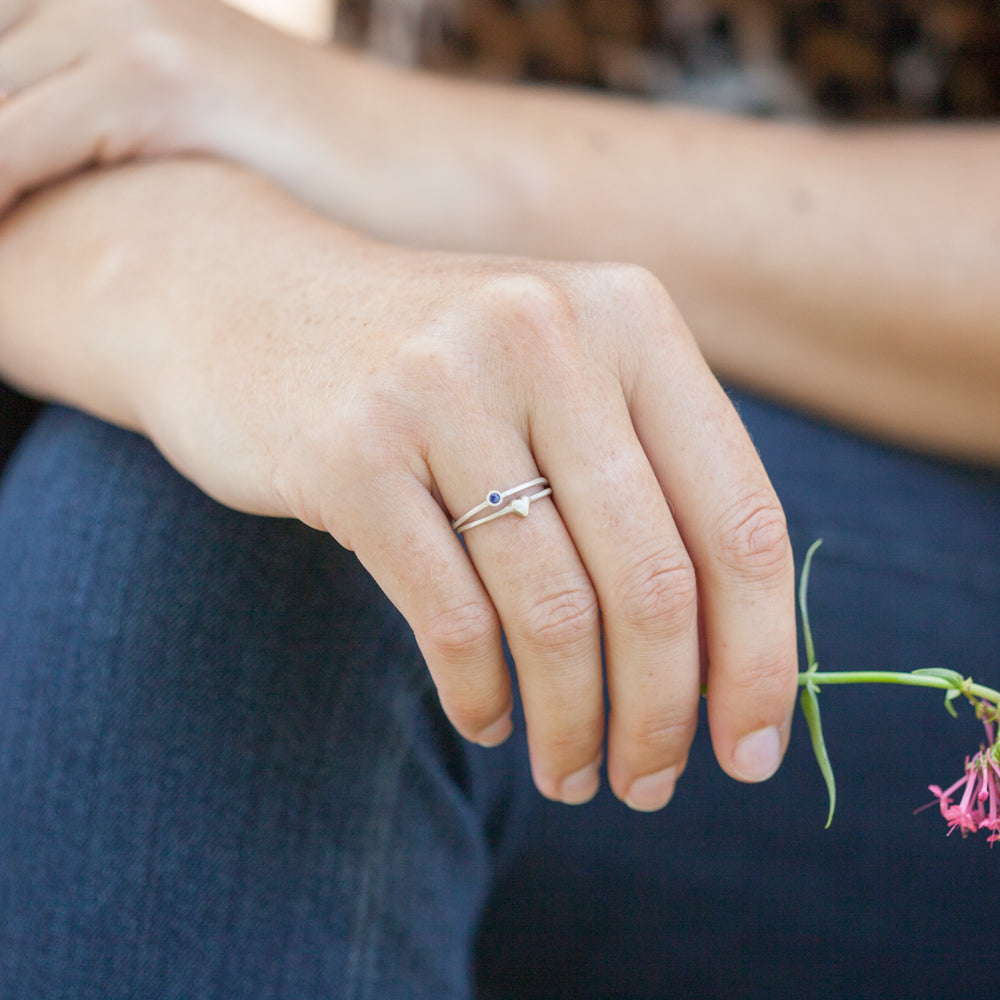 Love & Loss Ring Pair {Sterling Silver}