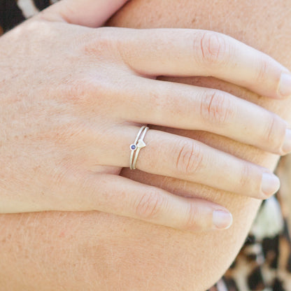 Love & Loss Ring Pair {Sterling Silver}