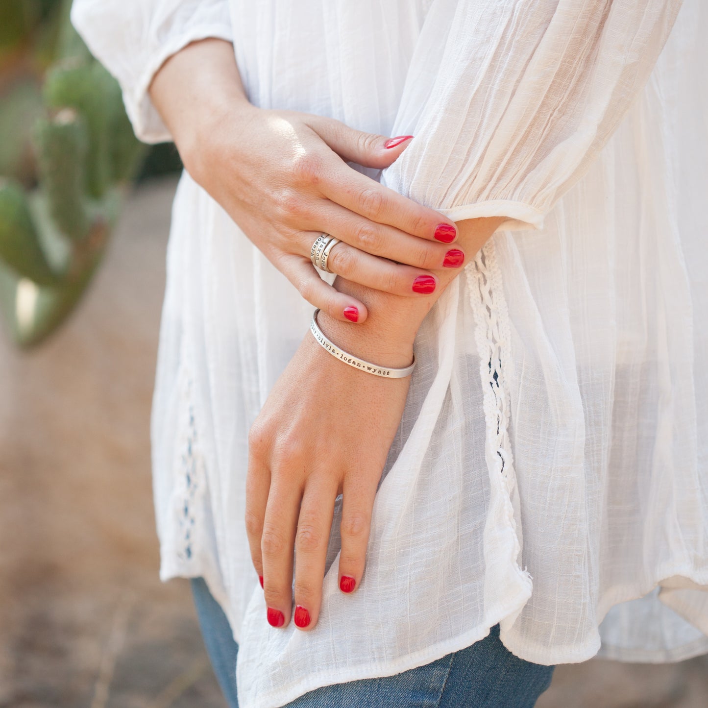 Thin Sterling Cuff {Sterling Silver}