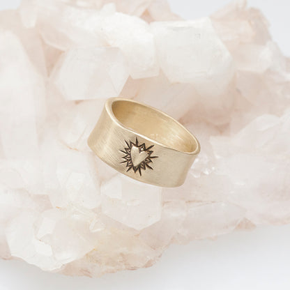 Bursting Heart Ring {10K Gold}