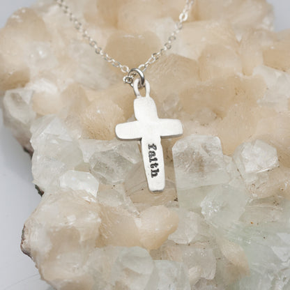 Cross Of Faith Necklace {Sterling Silver}