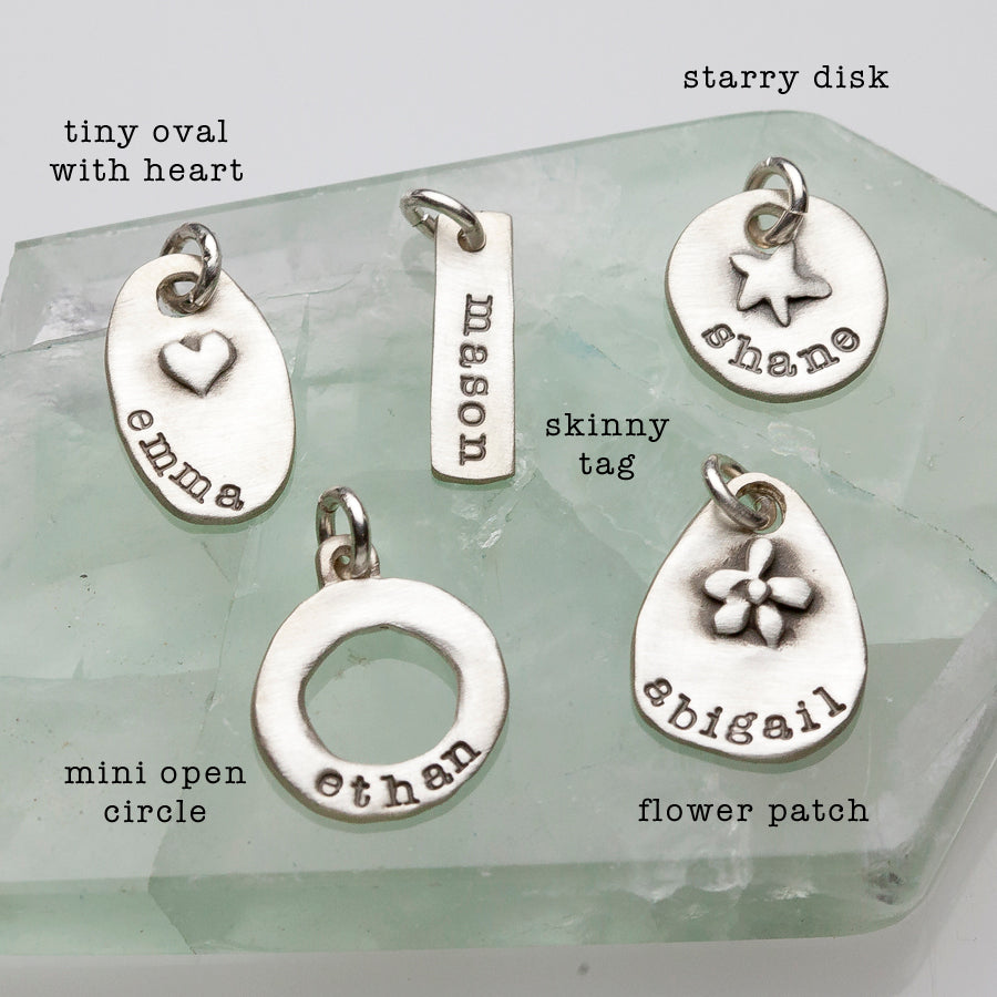 {sterling silver} jumble of charms necklace