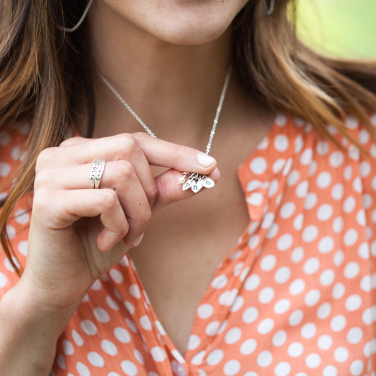 Wild About You Initials Necklace {Sterling Silver}