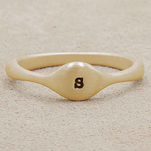 Initial Stacking Ring {10K Gold}