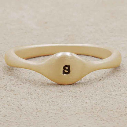 Initial Stacking Ring {10K Gold}