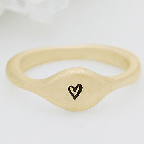 Initial Stacking Ring {10K Gold}