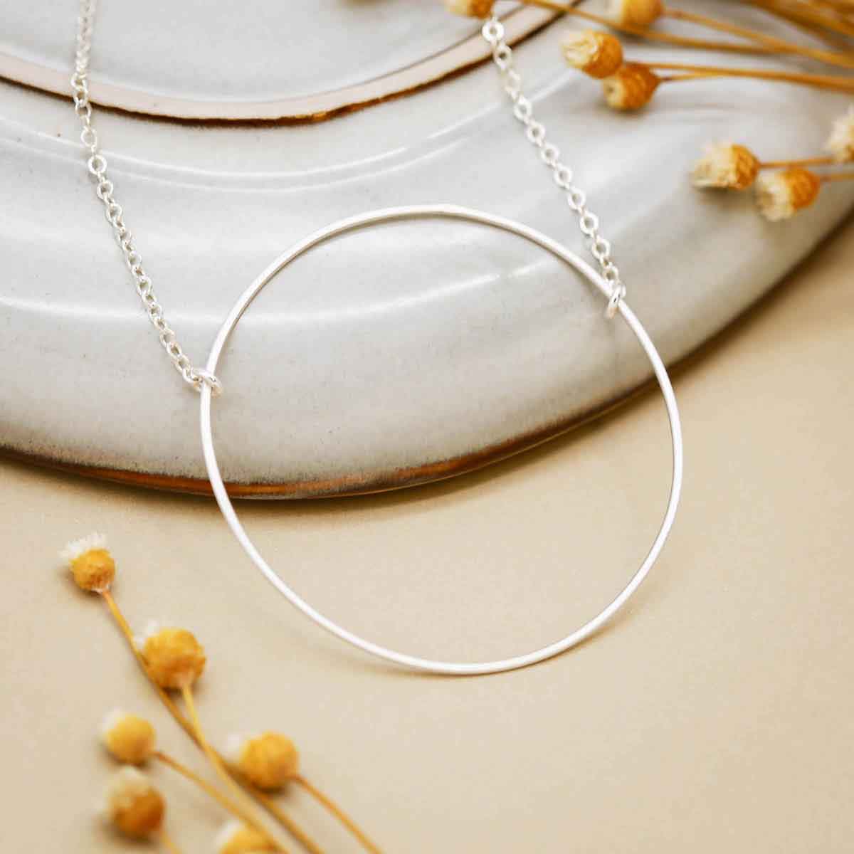 It All Matters Circle Necklace {Sterling Silver}