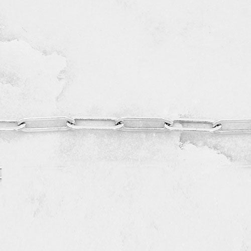 Large Oval Link Bracelet Chain {Sterling Silver}