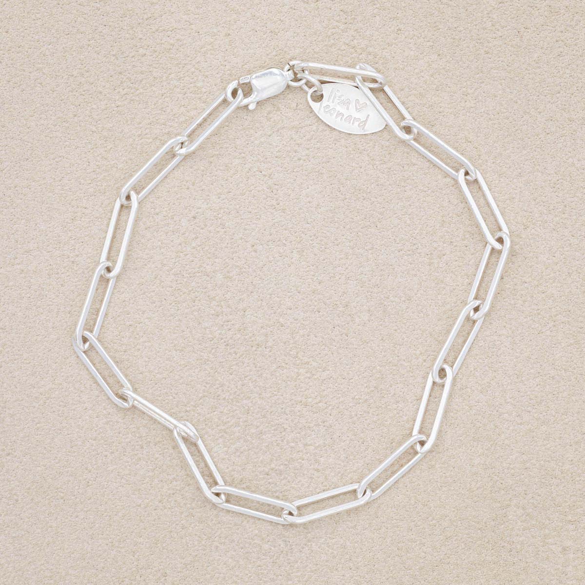 Large Oval Link Bracelet Chain {Sterling Silver}