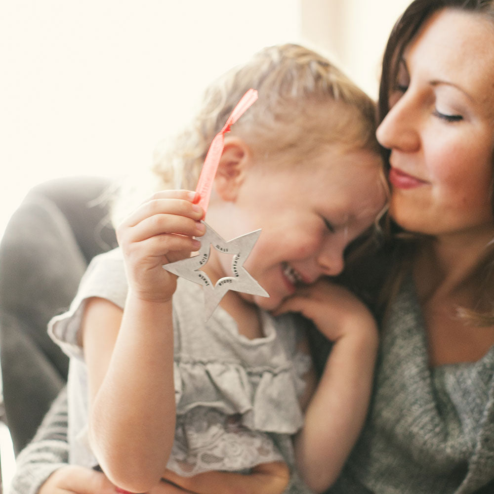 Molded Star Ornament {Pewter}