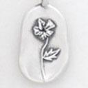 February Birth Flower Charm {Sterling Silver}