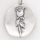 June Birth Flower Charm {Sterling Silver}