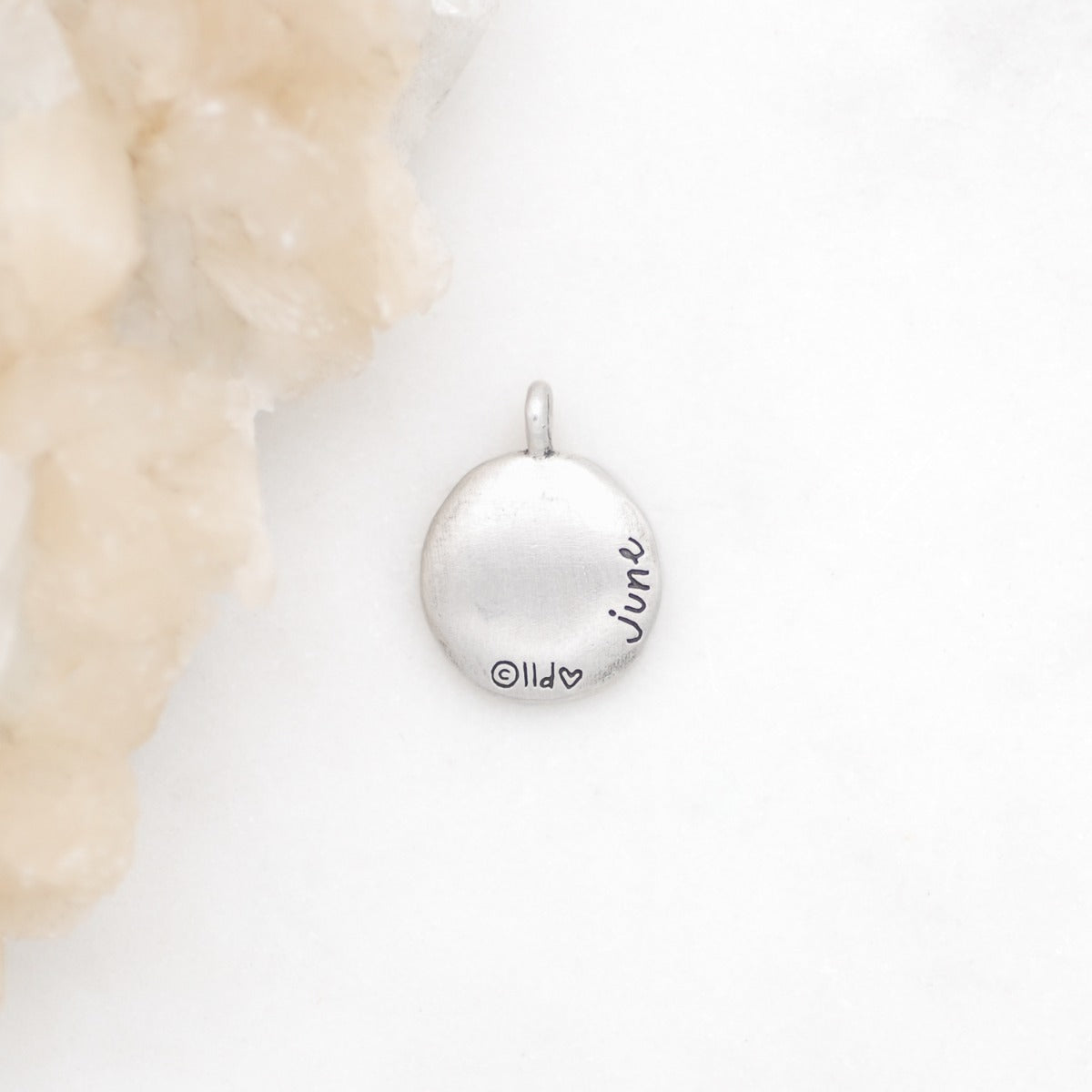 June Birth Flower Charm {Sterling Silver}