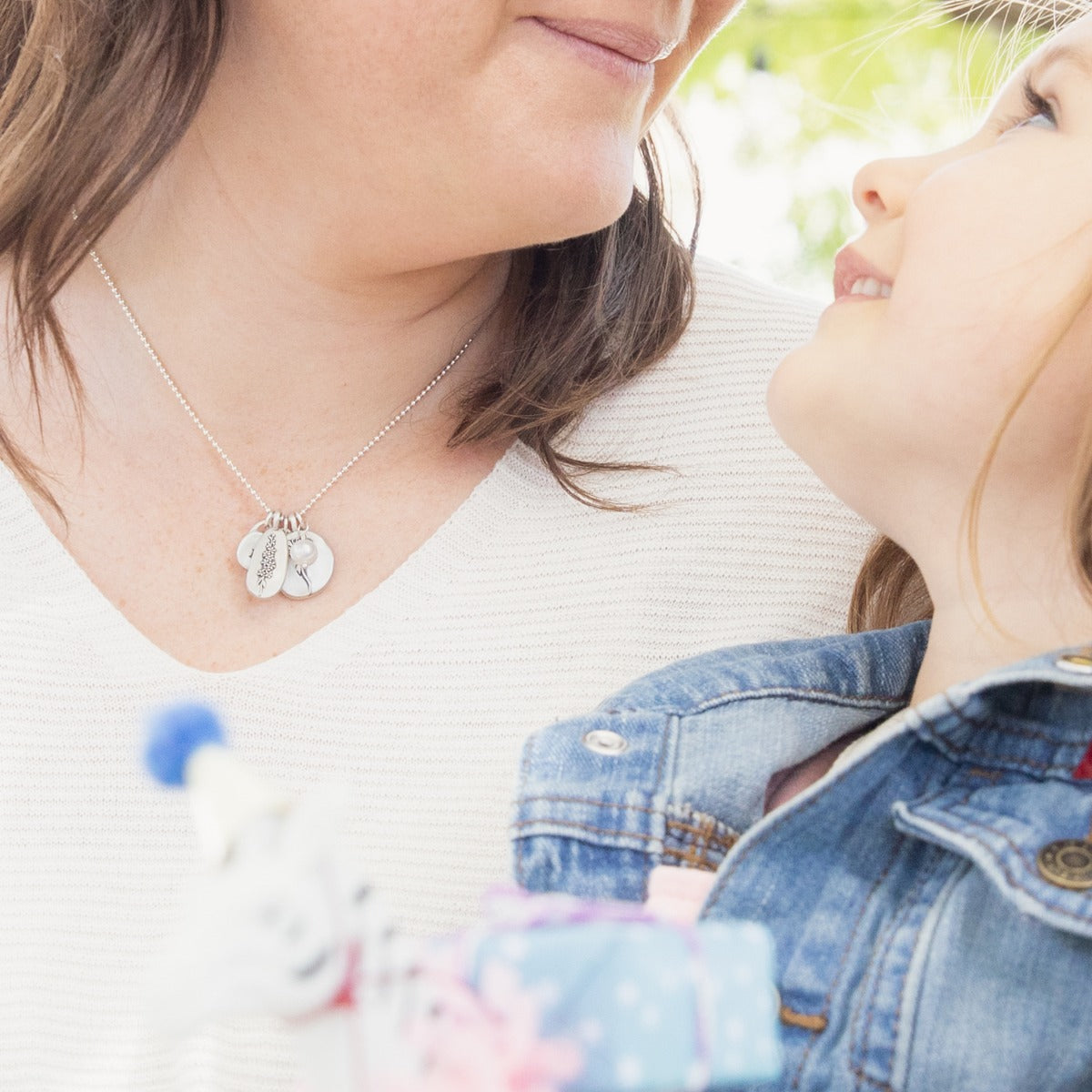 July Birth Flower Necklace {Sterling Silver}