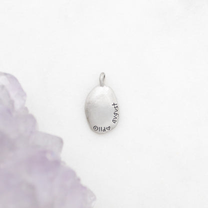 August Birth Flower Charm {Sterling Silver}