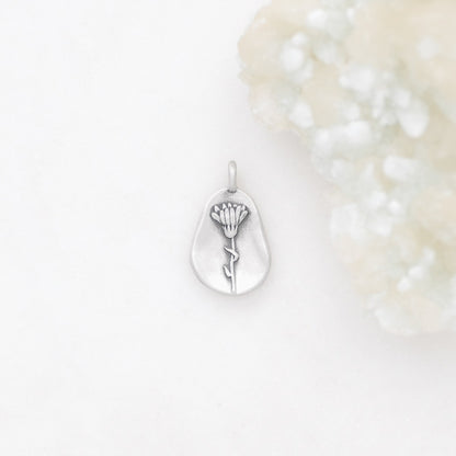 October Birth Flower Charm {Sterling Silver}